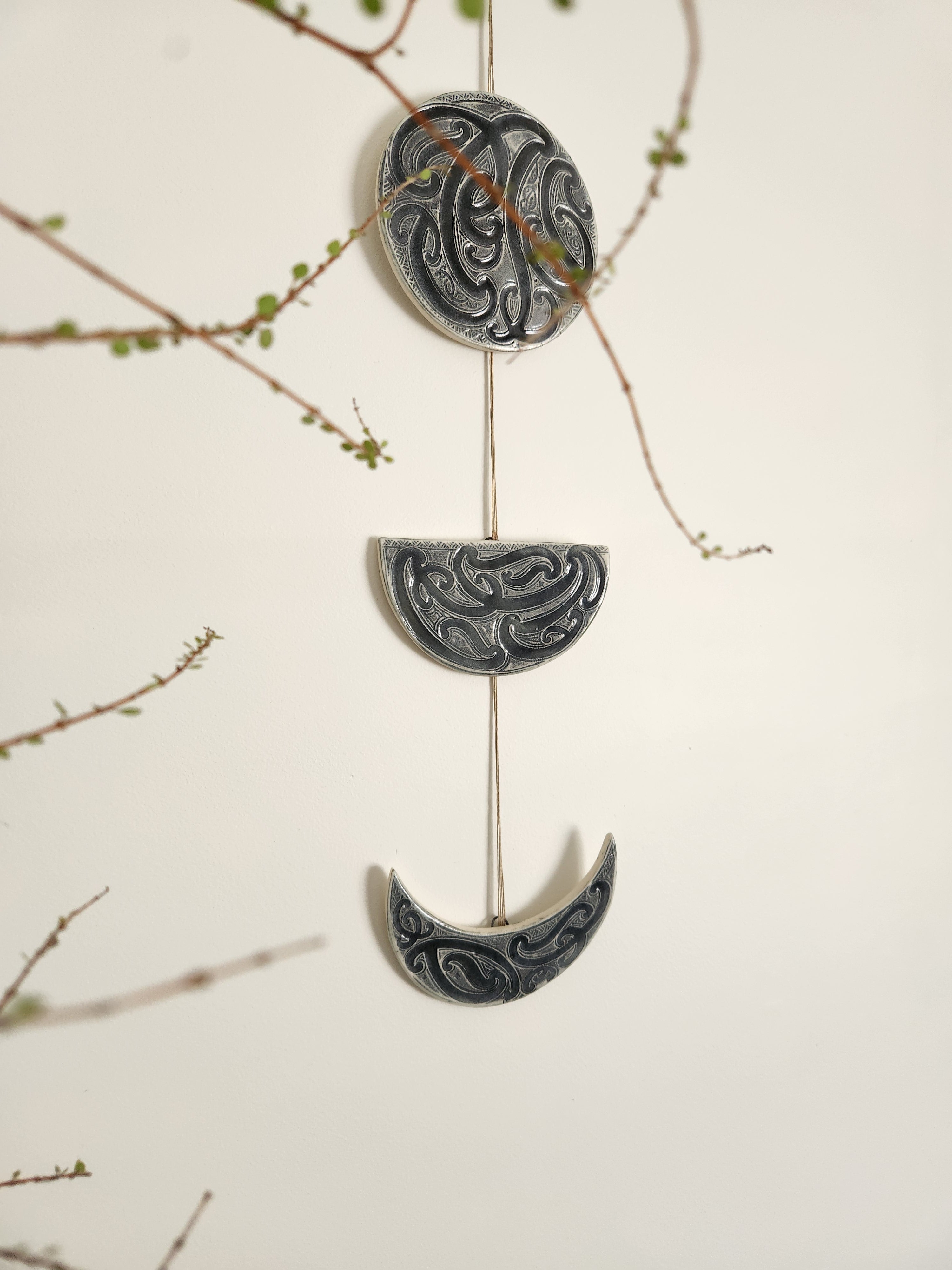 Ngā Mata o te Marama - Ceramic Moon Phases