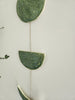 Ngā mata o te marama- Ceramic moon phases: Forest Green