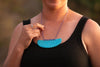 Mangopare Whakakai (Pendant), Matte Blue