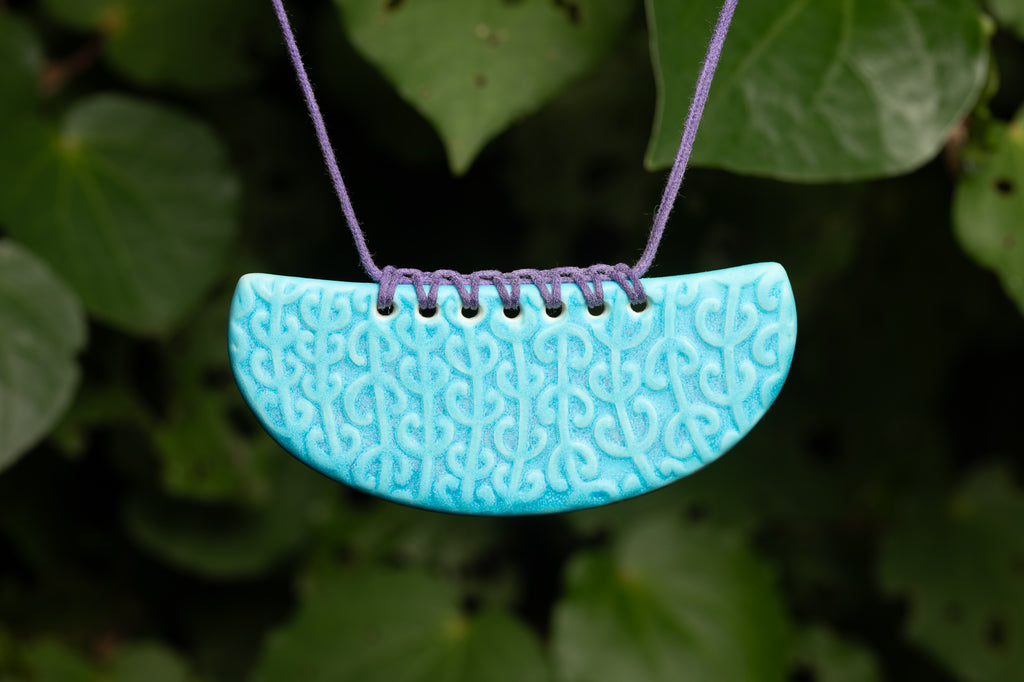 Mangopare Whakakai (Pendant), Matte Blue