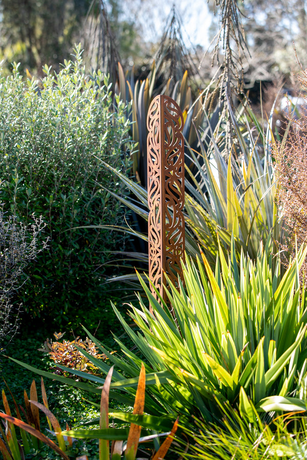 Pou Whenua, Corten Garden Pou (Made to order)