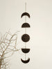 Ngā mata o te marama- Ceramic moon phases: Black on Toast