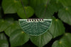 Rauponga Whakakai (Pendant), Forest Green